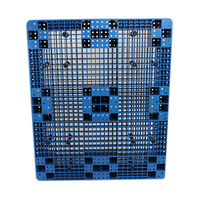 এইচডিপিই ছিদ্রযুক্ত নেস্টেবল প্লাস্টিক প্যালেট নীল 6 টন স্ট্যাটিক লোড