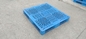 ডাবল সাইড এইচডিপিই ওভারসাইজ প্লাস্টিক প্যালেট 1200x1100 মিমি নীল