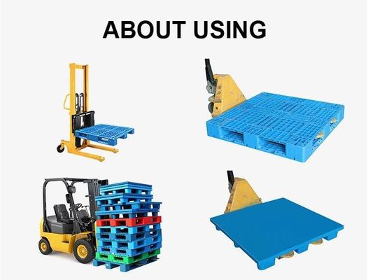 হেভি ডিউটি ​​ডাবল সাইড ইউরো বড় HDPE প্লাস্টিক প্যালেট স্ট্যাকেবল রিভার্সিবল